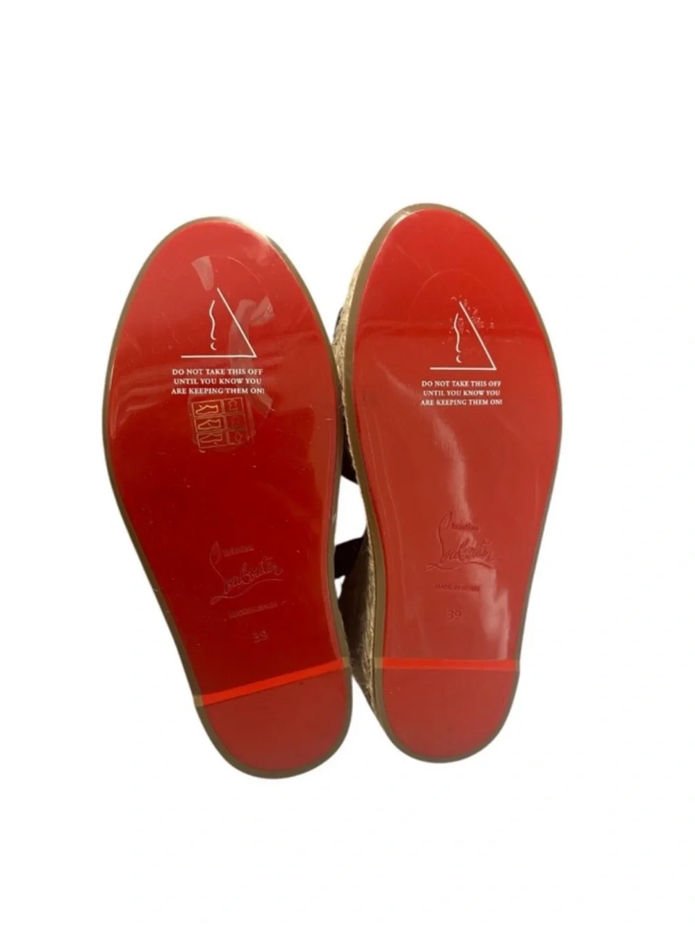 Christian Louboutin Mariza Zeppa Black Leather Wedges EU 39